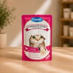 پوچ گربه فنبی FAENBEI طعم مرغ و کبوتر و شیر بز