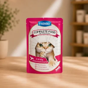 پوچ گربه فنبی FAENBEI طعم مرغ و کبوتر و شیر بز