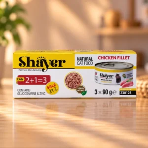 کنسرو گربه شایر Shayer طعم فیله مرغ