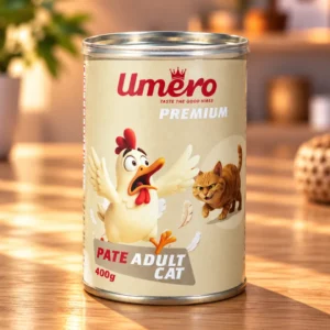 کنسرو پته گربه بالغ اومرو Umero طعم مرغ
