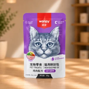 پوچ گربه ونپی WANPY طعم مرغ