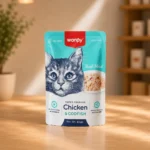 پوچ گربه ونپی WANPY طعم مرغ و ماهی کاد