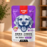 پوچ سگ ونپی WANPY با طعم مرغ و سبزیجات